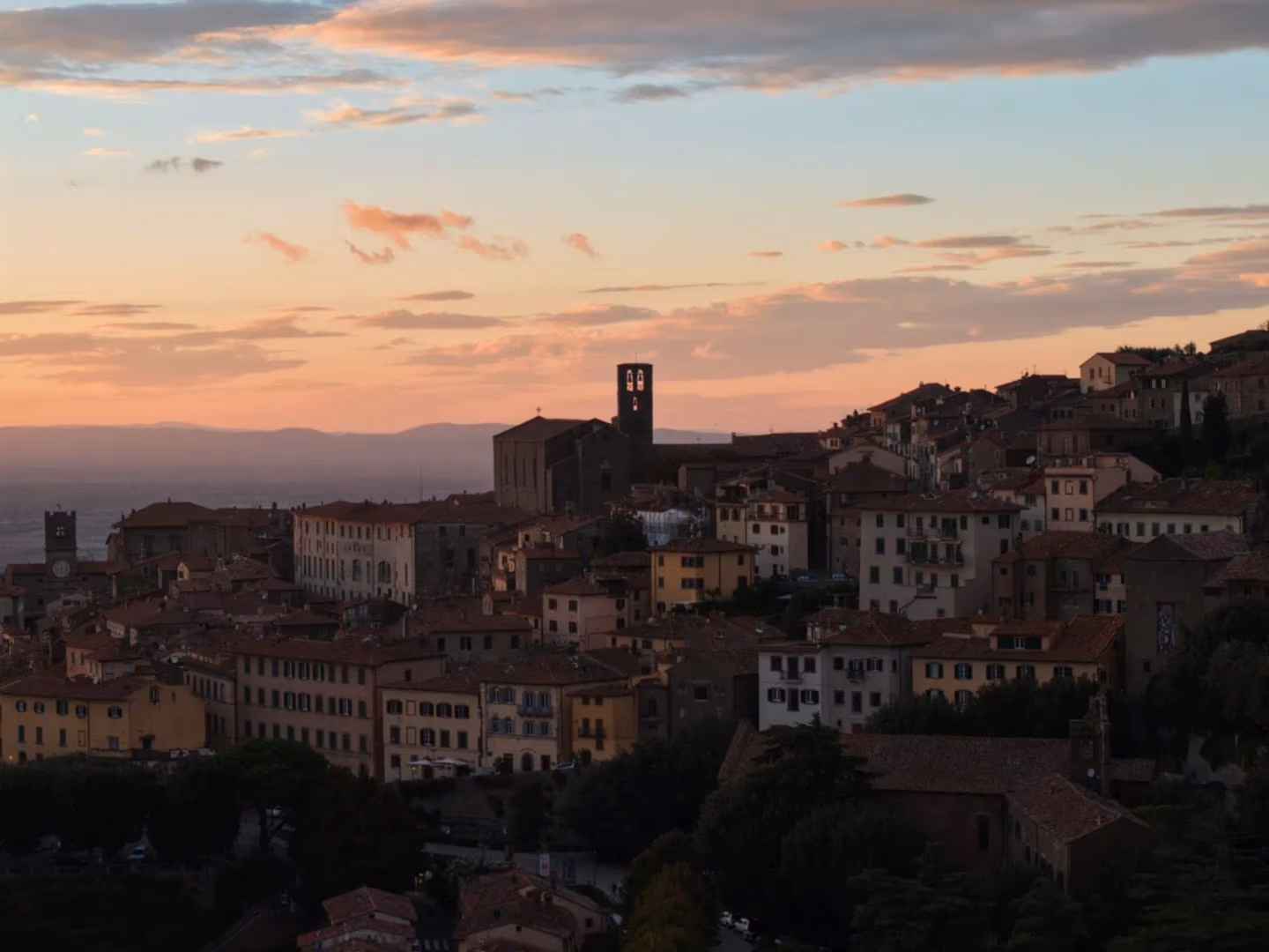 Paesaggio al tramonto, immagine di esempio
